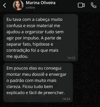 Depoimento de cliente sobre o Kit Detetive Particular
